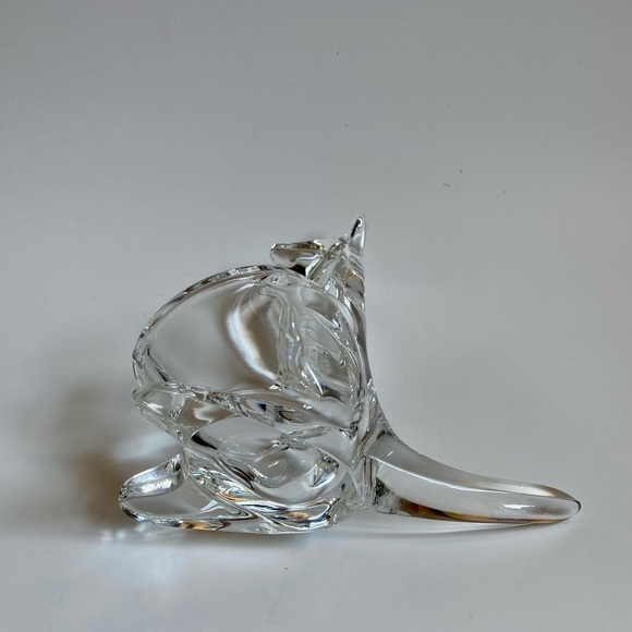 Vintage Modern Art Crystal Glass Kangaroo Pencil Holder/ Paperweight - Picture 5 of 6